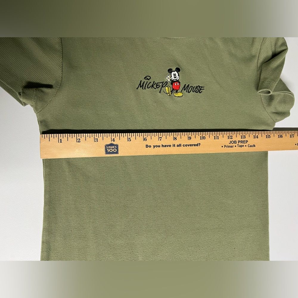 Disney Mickey Mouse Ribbed Slim Fit T Shirt Dress Juniors Size XL Y2K Vibes - Picture 6 of 6